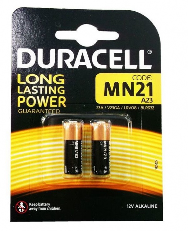 Imagine Set 2 buc baterii pentru telecomanda auto 12V 23A, Duracell